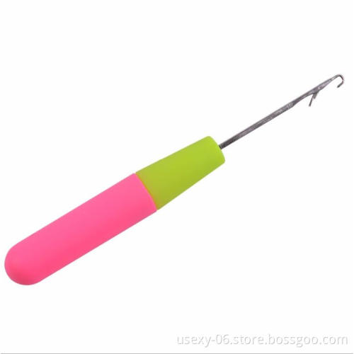 Wholesale Big Plastic Handle Hook Pulling Hook Needle Ventilating Wig Needle In Hair Extension Tools